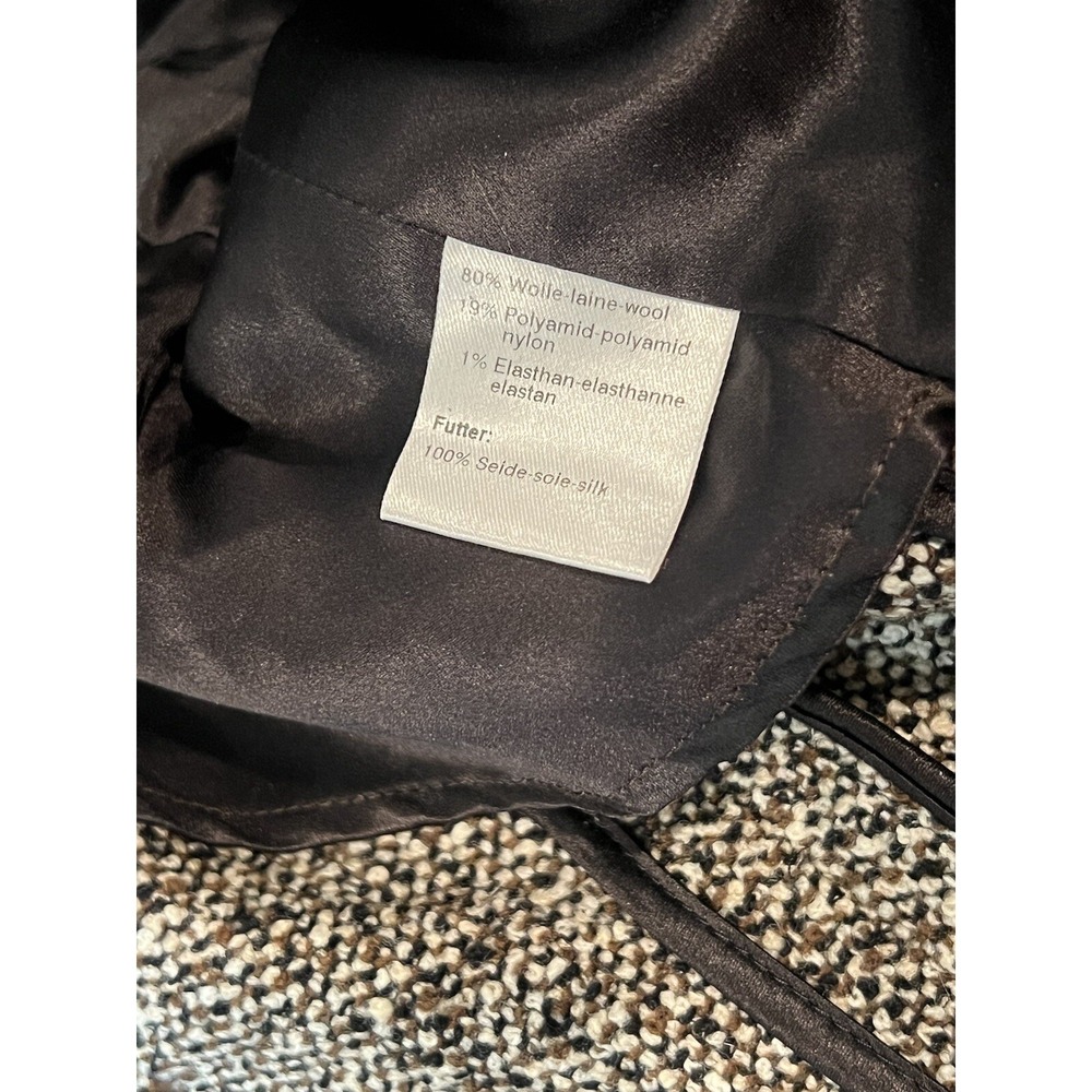 Akris ladies brown wool Silk tweed jacket Size 8 - Picture 11 of 14